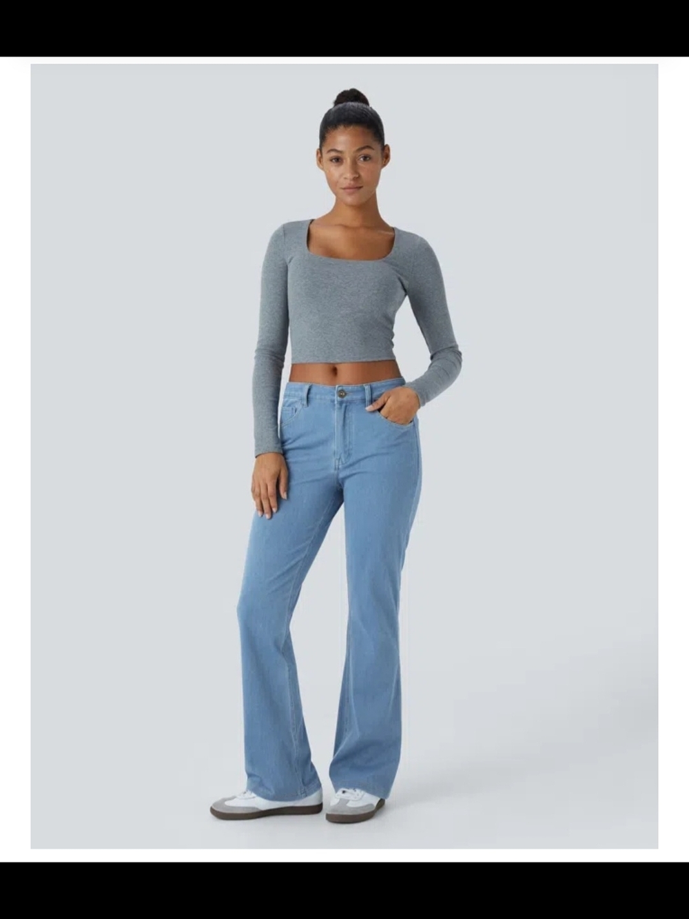Halara FlexTM Mid Rise Pockets Casual Bootcut Jeans NWOT